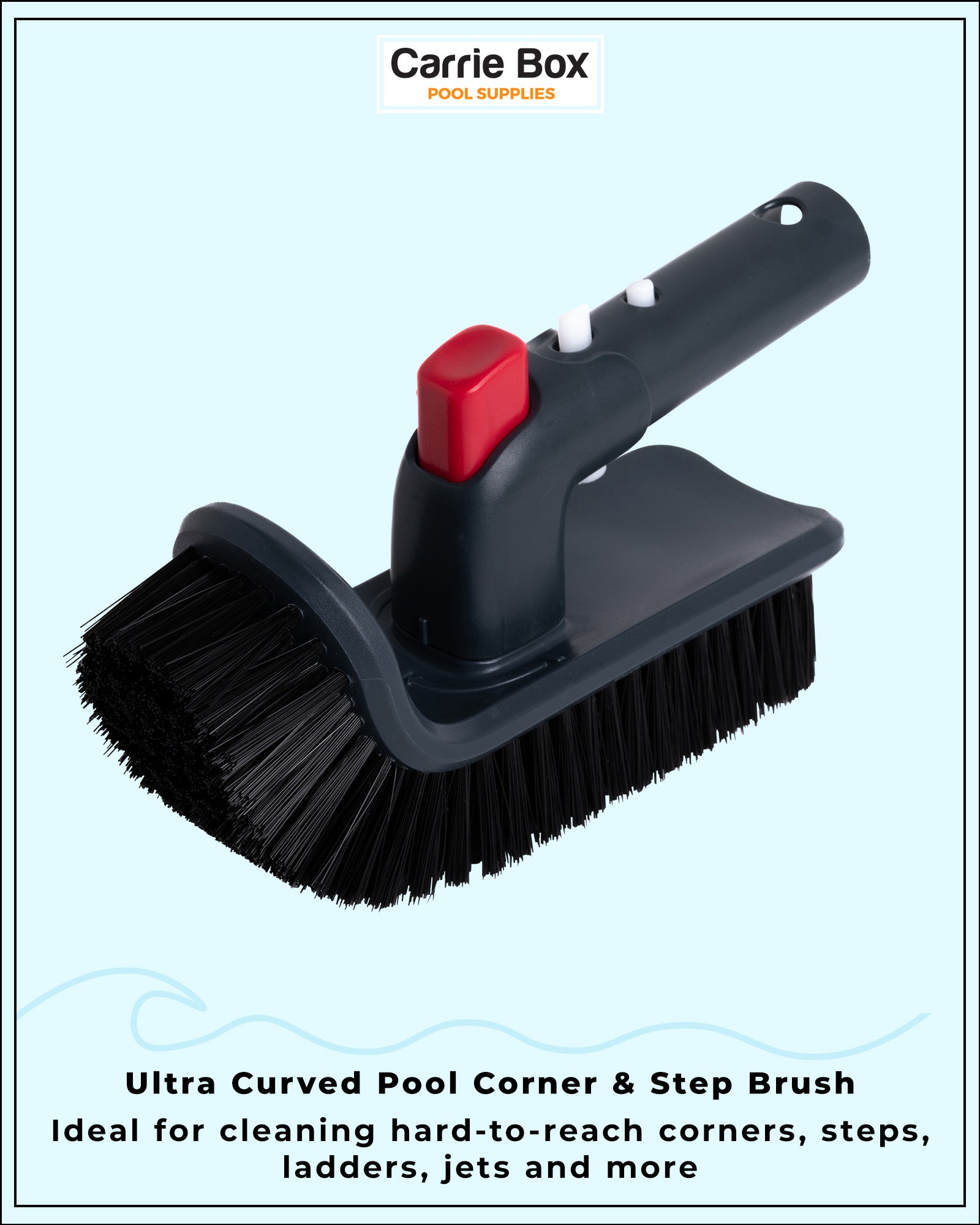 Carrie Box Curved & Rotatable Pool Corner Brush