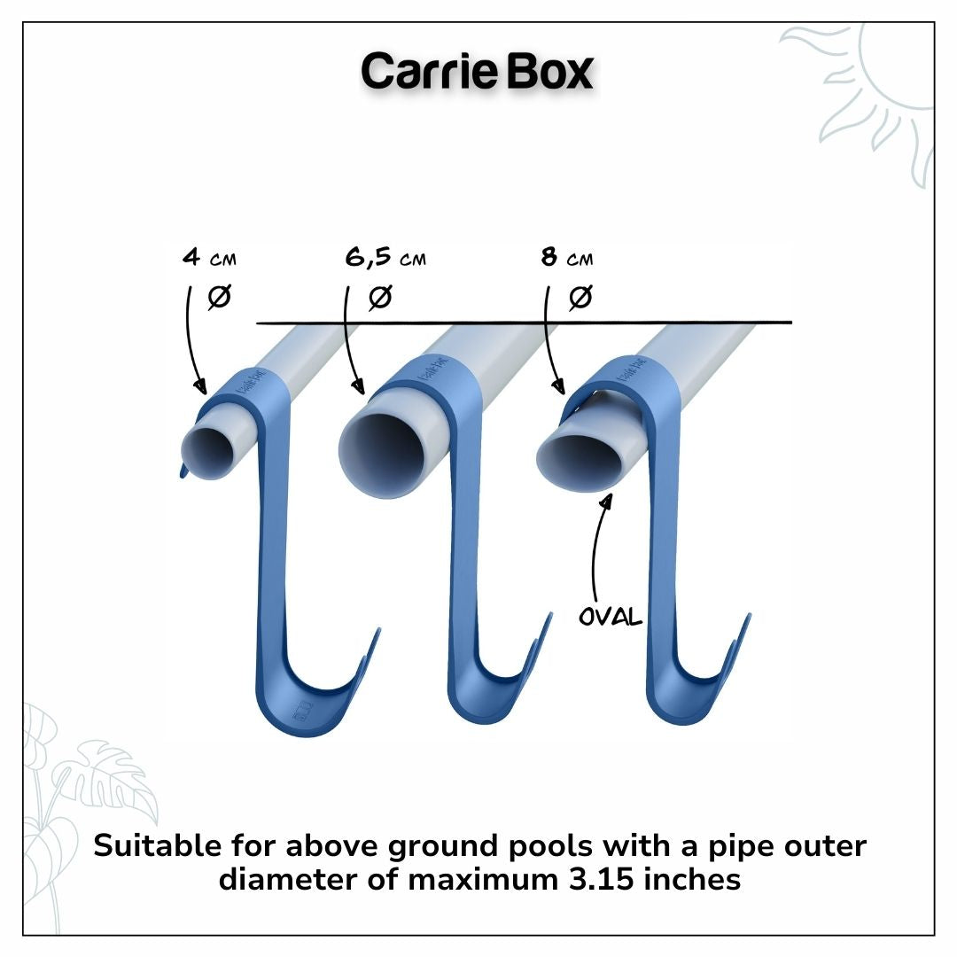 Carrie Box Landing Net Holder for Above Ground Pools